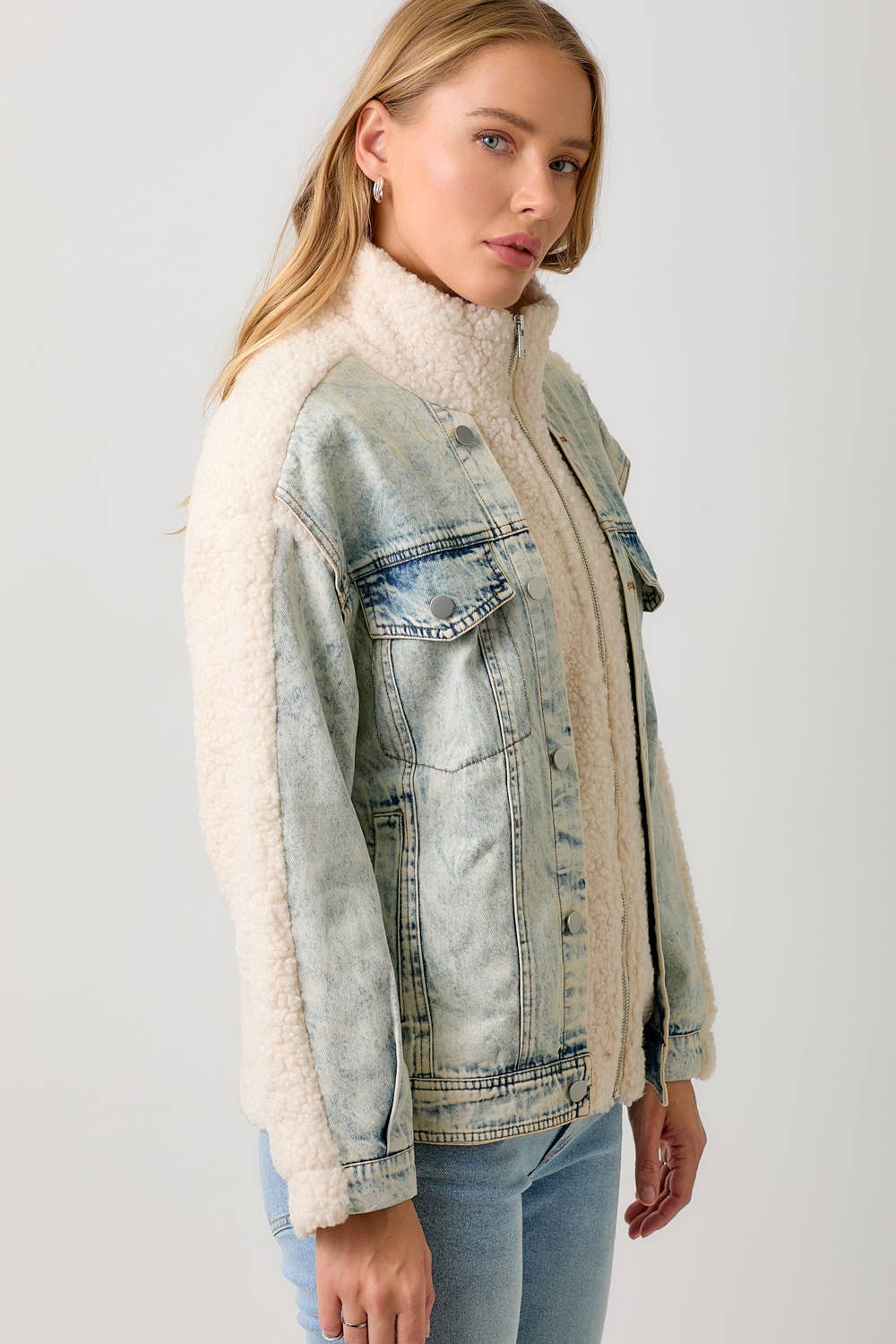 Denim Sherpa Jacket