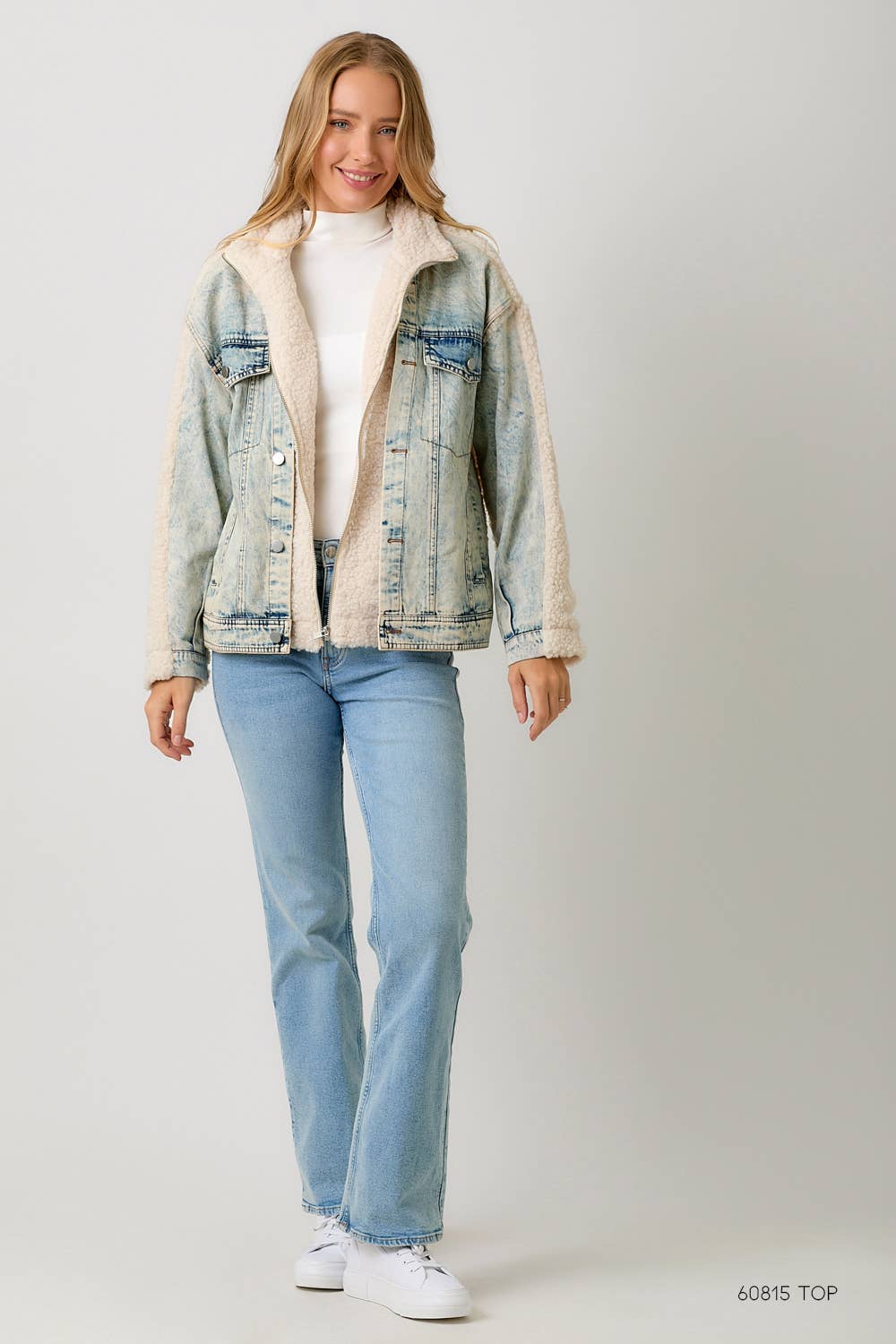 Denim Sherpa Jacket
