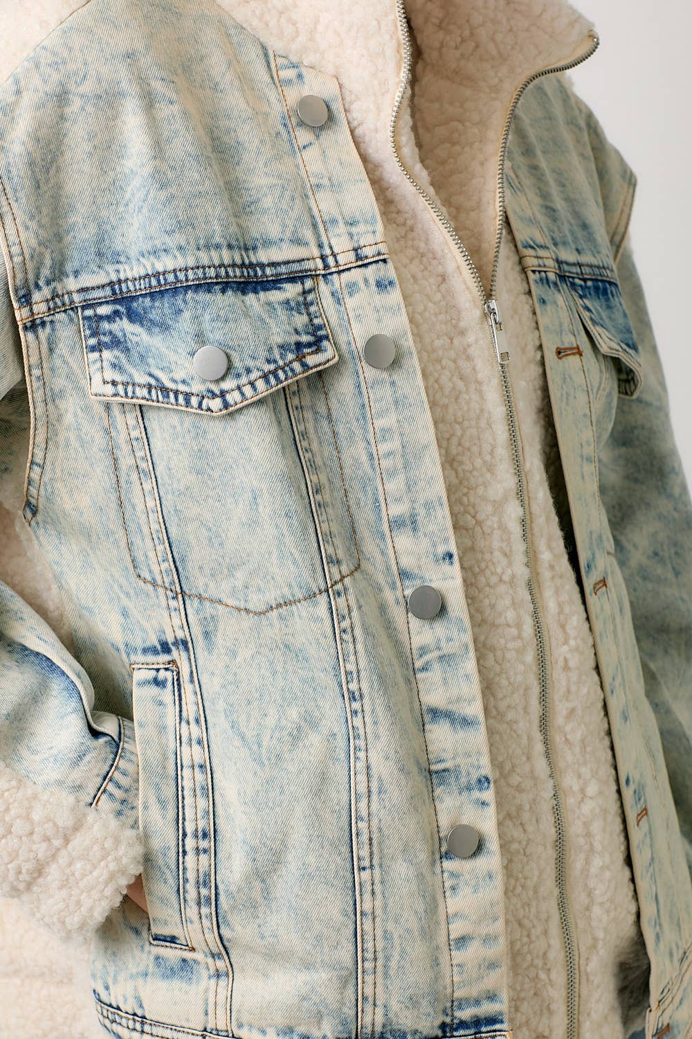 Denim Sherpa Jacket