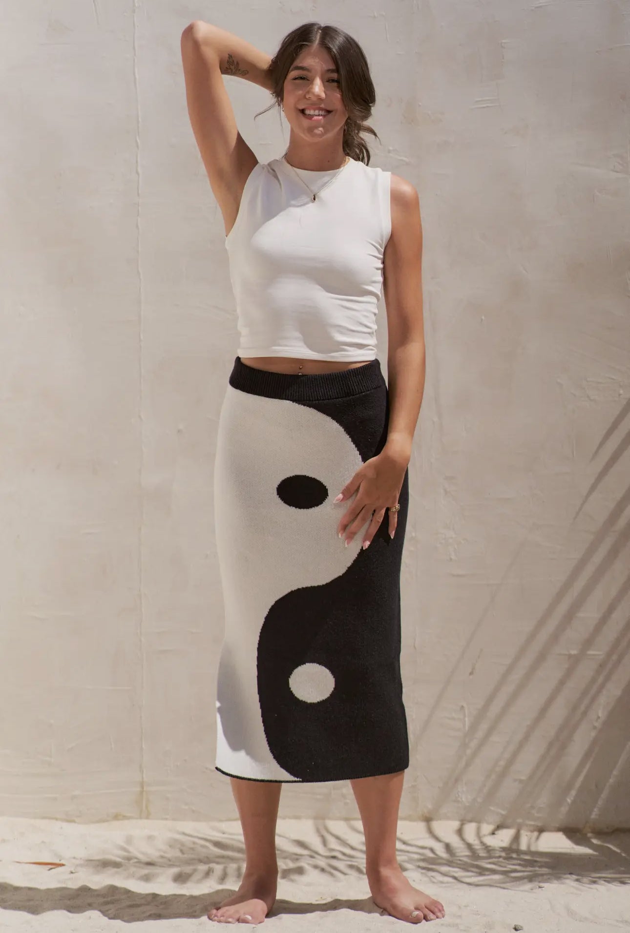 YIN YING KNIT SKIRT