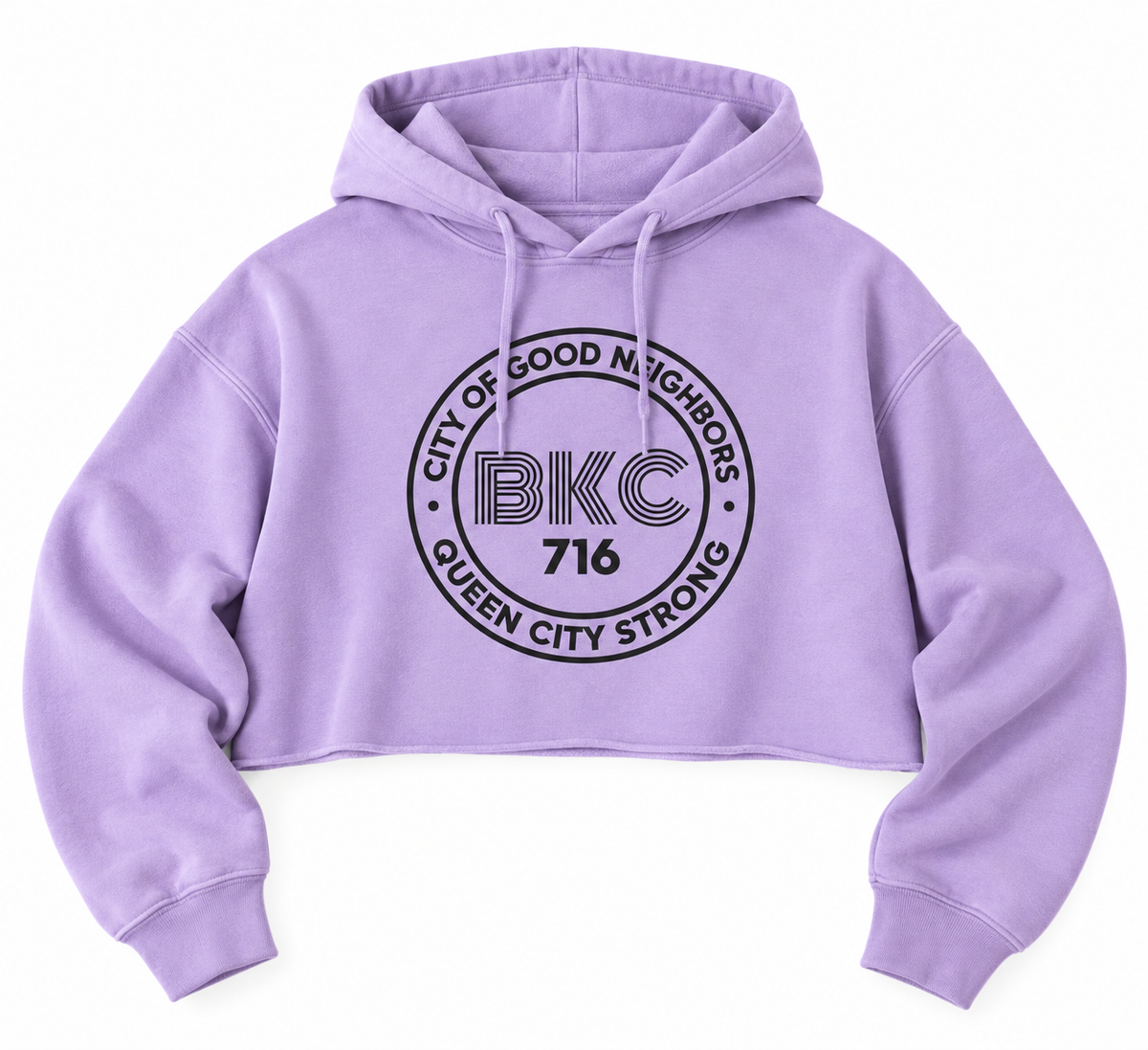 LILAC BKC CROP HOODIE