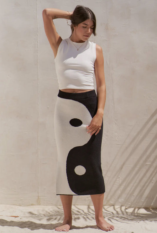 YIN YING KNIT SKIRT