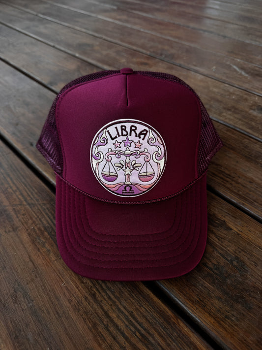 Libra Trucker Maroon