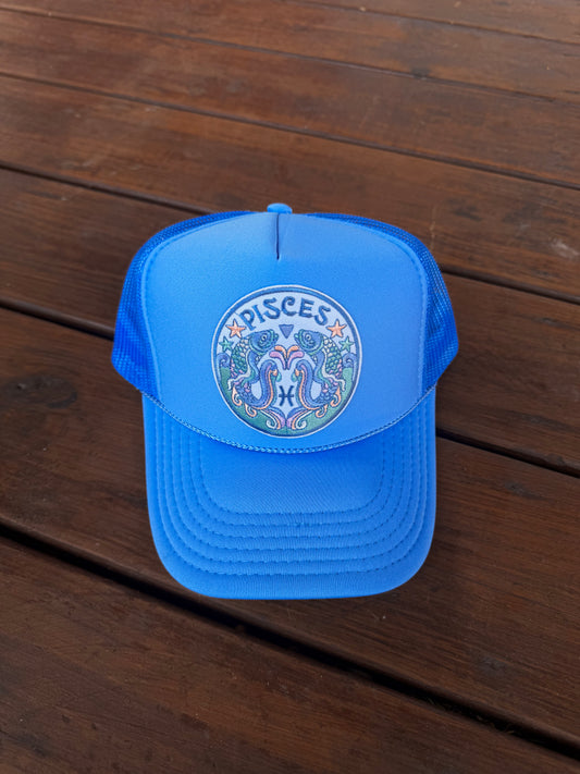 Pisces Trucker Sky Blue