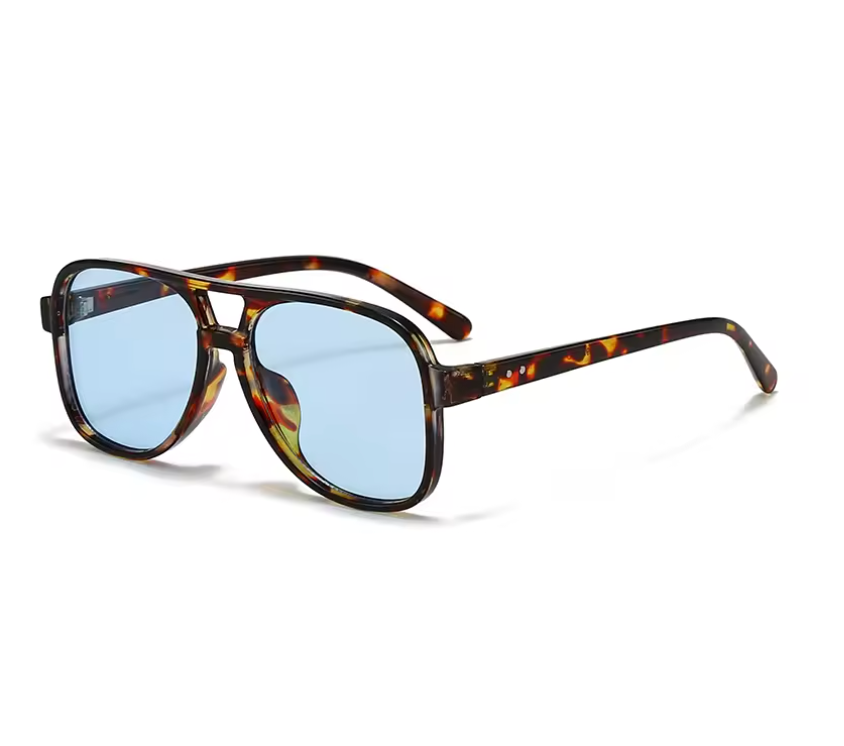 THROAT CHAKRA BLUE TORTOISE AVIATORS