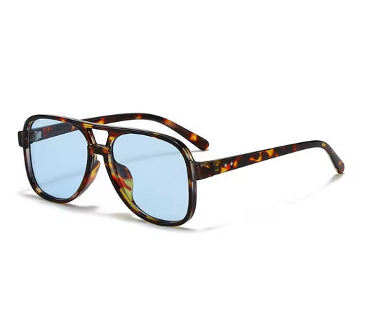 THROAT CHAKRA BLUE TORTOISE AVIATORS
