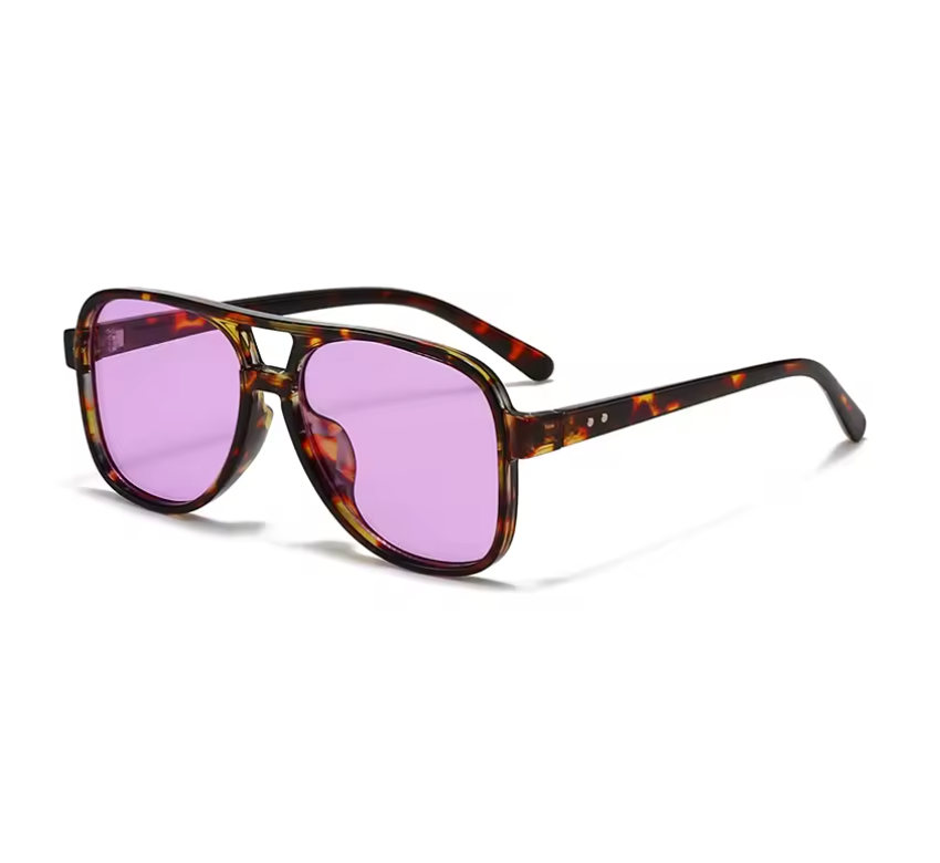 CROWN CHAKRA PINK VIOLET TORTOISE AVIATORS